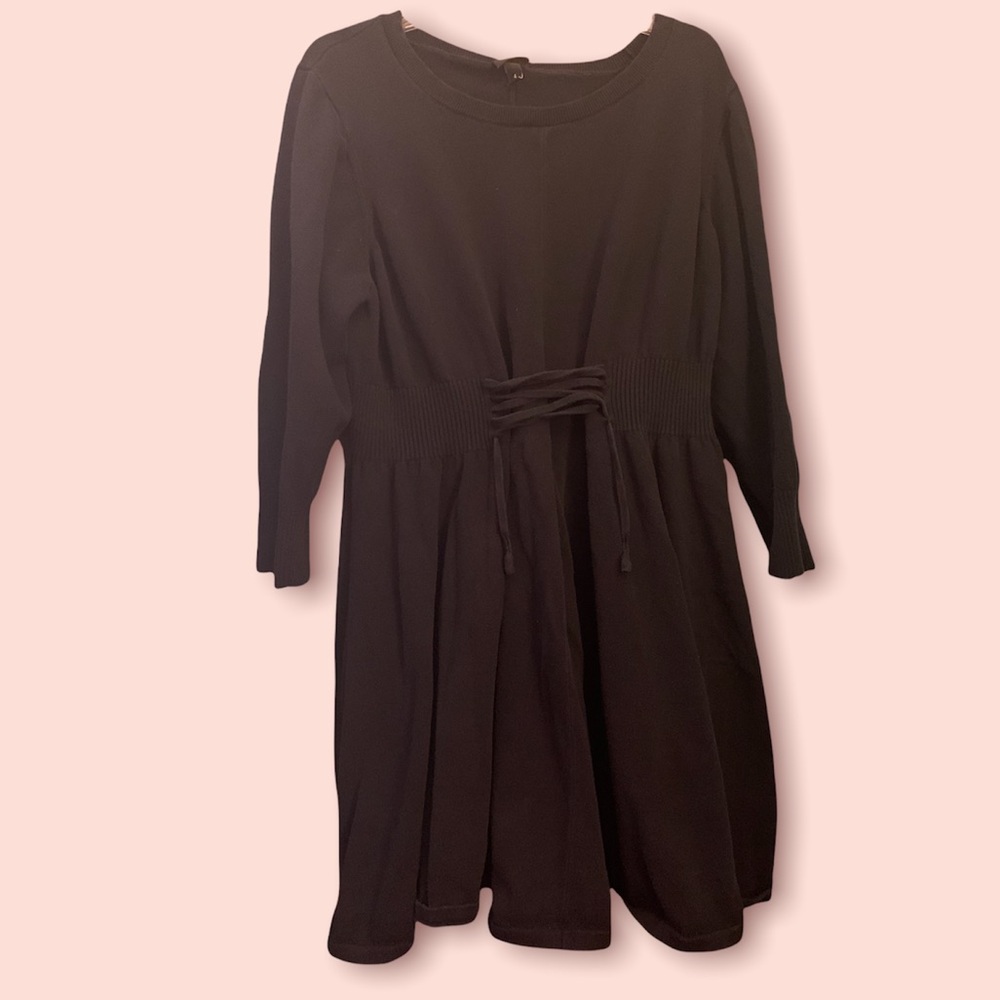 Torrid Black Skater Sweater Dress (Size 4X)